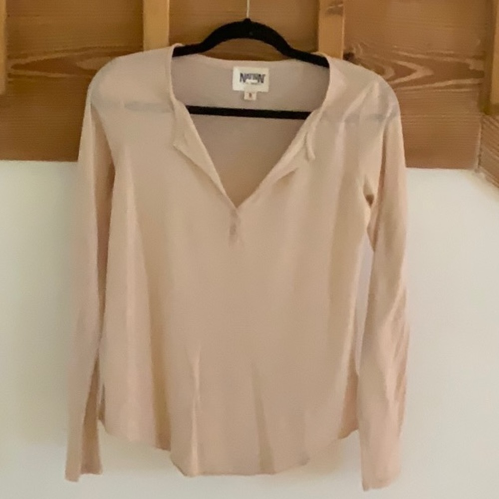 Nation LTD HENLEY LS T-SHIRT